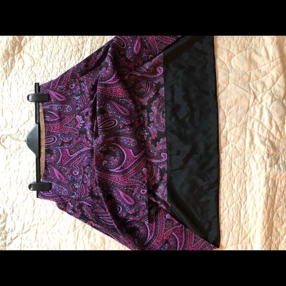 NWOT DKNY silk paisley skirt size 2 - Picture 7 of 7